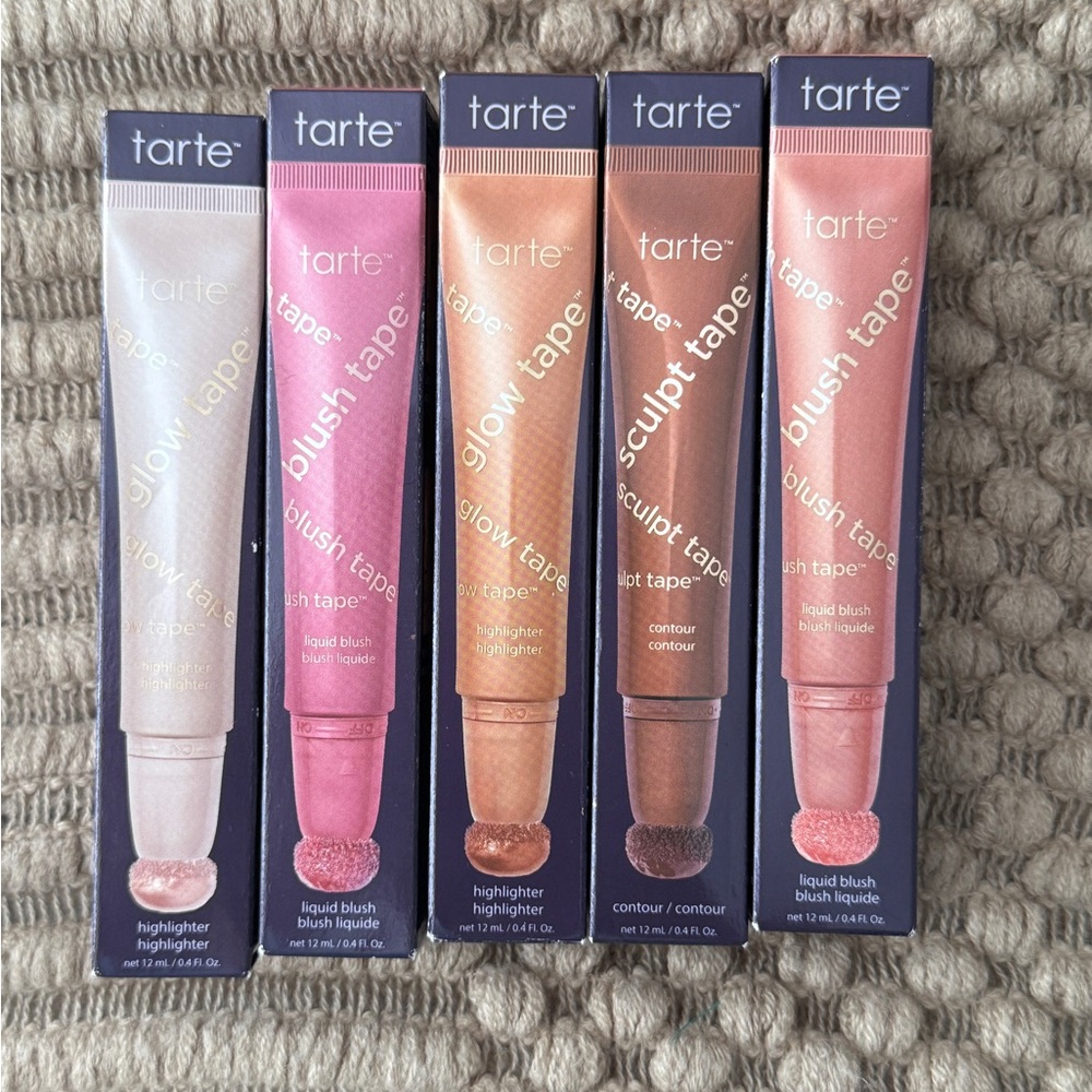 Tarte Glow and Sculpt Blush Set - Pink, Gold, Brown